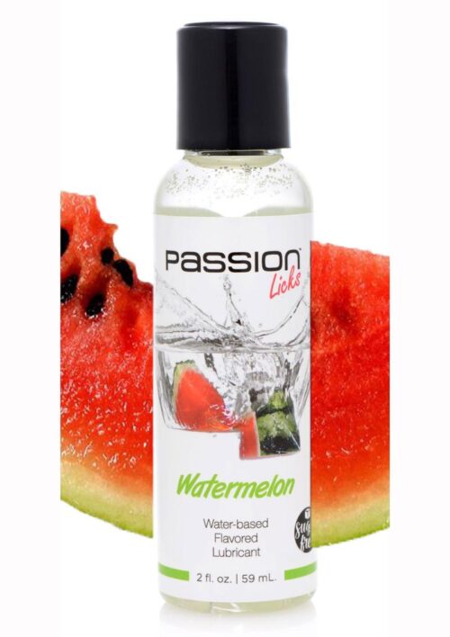 Passion Licks Watermelon Water Based Flavored Lubricant 2oz