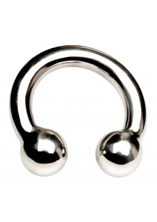 Rouge Stainless Steel Play Horseshoe Cockring 50 Millimeters - Silver