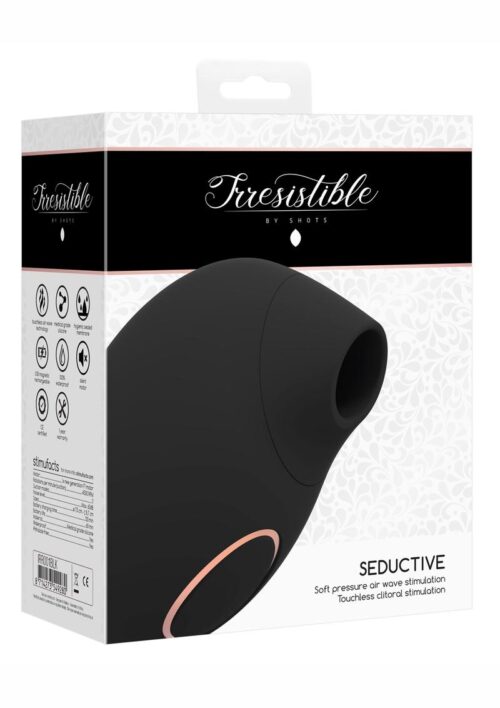 Irresistible Seductive Clitoral Stimulation Rechargeable Silicone Vibrator - Black