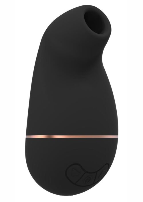 Irresistible Kissable Clitoral Stimulation Rechargeable Silicone Vibrator - Black