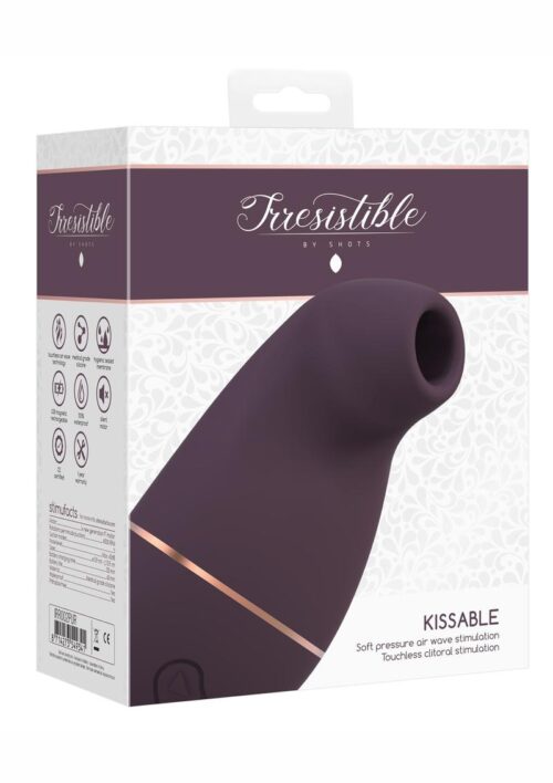 Irresistible Kissable Clitoral Stimulation Rechargeable Silicone Vibrator - Purple