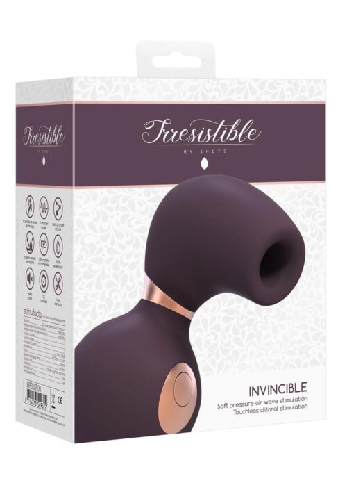 Irresistible Invincible Clitoral Stimulation Rechargeable Silicone Vibrator - Purple