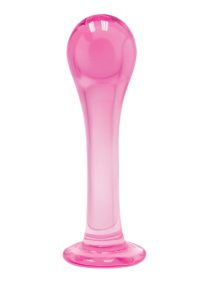 First Glass Droplet Anal and Pussy Stimulator - Pink