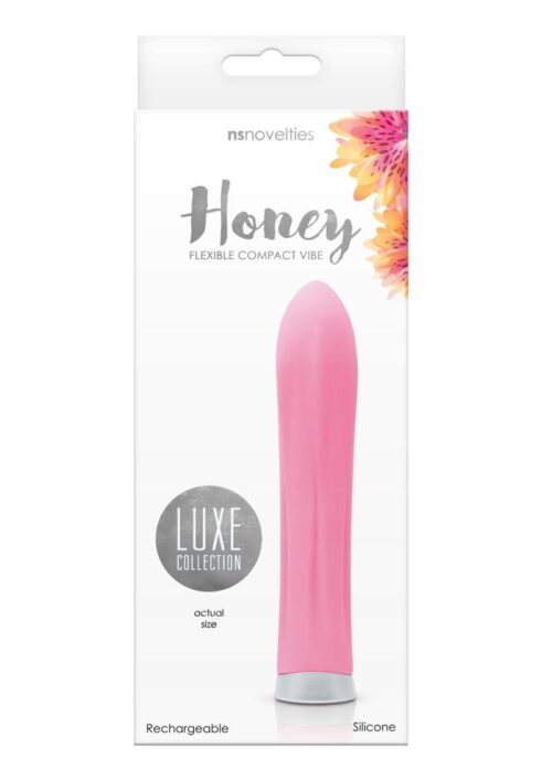 Luxe Collection Honey Rechargeable Silicone Flexible Compact Vibe - Pink