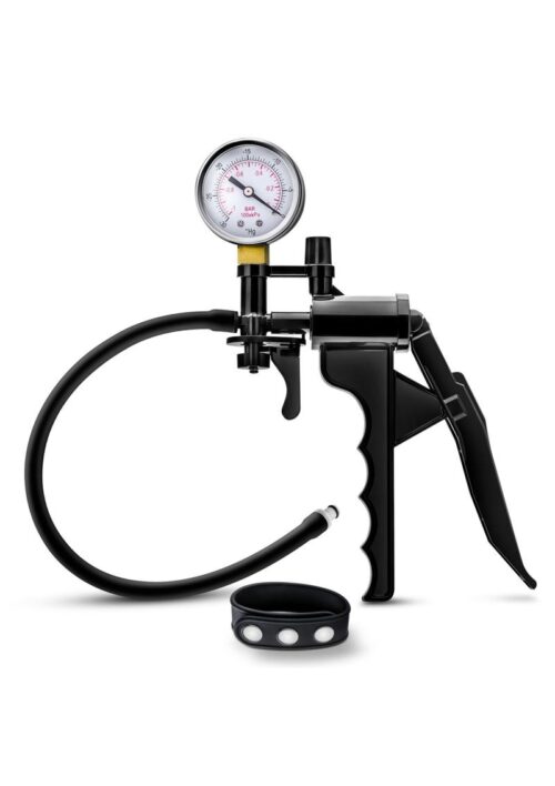 Performance Gauge Pump Pistol with Silicone Tubing and Cock Strap - Black