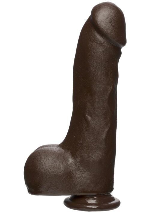 The D Master D Firmskyn Dildo with Balls 10.5in - Chocolate