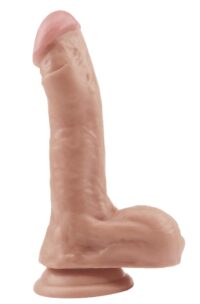 Gangster - Rocky Hard - Dual Density Realistic Dildo with Balls 7.5in - Vanilla