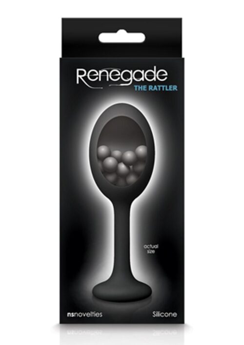 Renegade The Rattler Silicone Anal Plug - Black