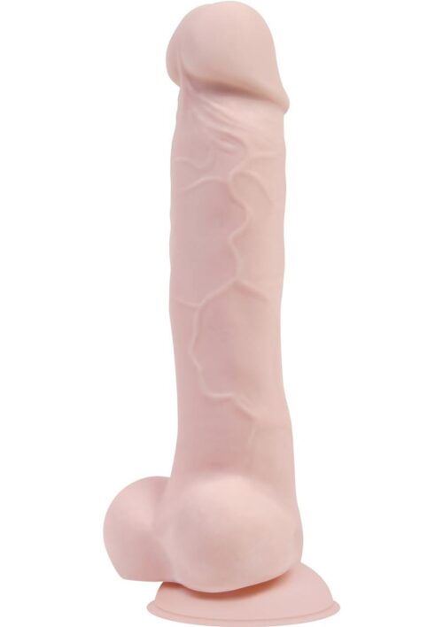 Adam and Eve Adam`s True Feel Rechargeable Dildo with Remote Control 7in- Vanilla