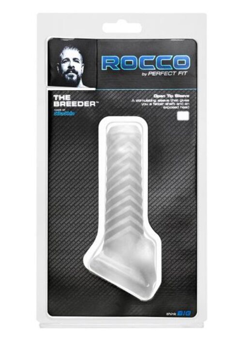 Perfect Fit Rocco The Breeder Open Tip Sleeve - Clear