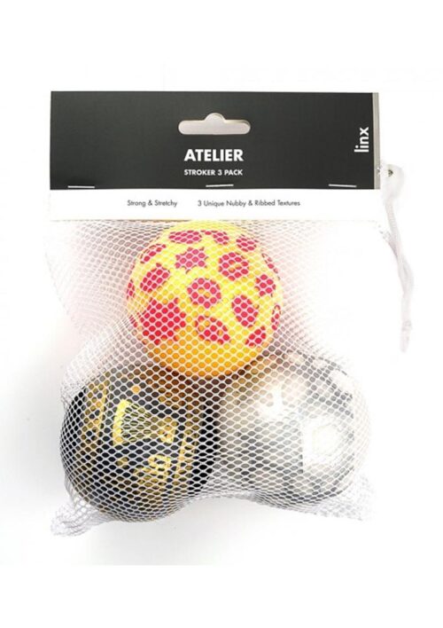 Linx Atelier Stroker Ball Masturbator (3 pack) - Multi Colored