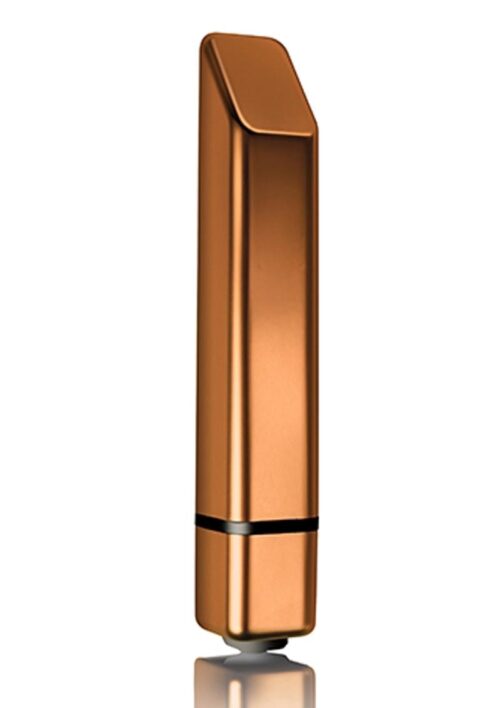 Bamboo Sun Burst Mini Vibrator - Brushed Copper