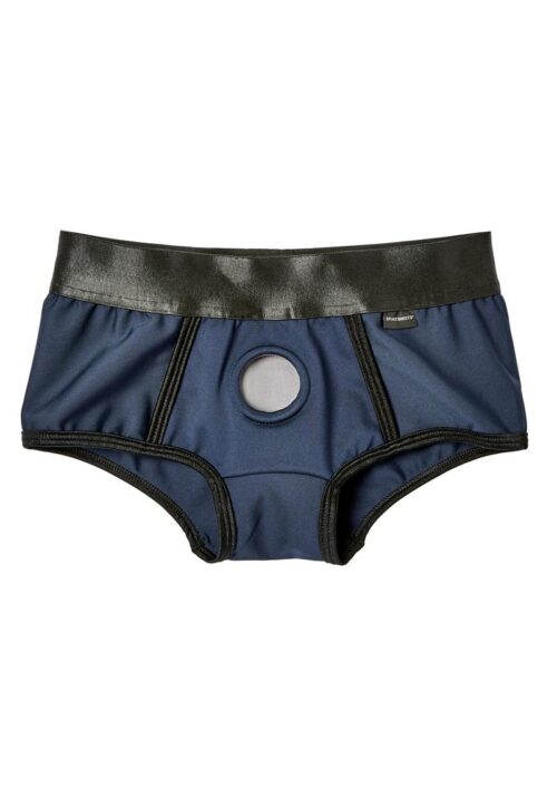EM. EX. Active Harness Wear Fit Harness Boy Shorts - Small - Blue