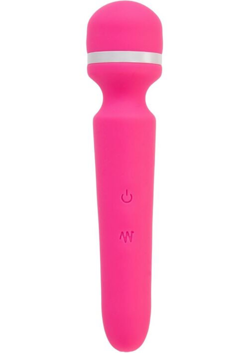 Wonderlust Destiny Silicone Rechargeable Wand Massager - Pink