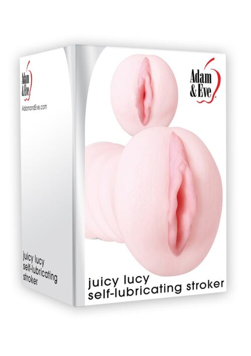 Adam and Eve Juicy Lucy Self Lubricating Textured Stroker - Vanilla