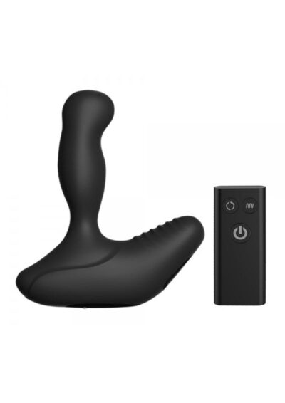 Nexus Revo Stealth Rechargeable Silicone Rotating Prostate Massager with Remote Control - Black