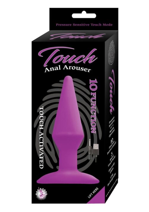 Touch Anal Arouser Rechargeable Silicone Vibrating Butt Plug - Purple