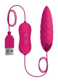 OMG! Bullets #Fun USB-Powered Silicone Vibrating Bullet - Pink