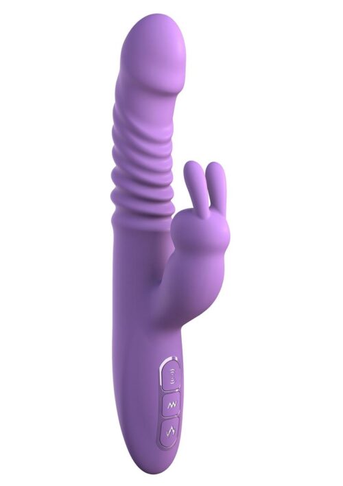 Fantasy For Her Thrusting Silicone Rabbit Multi Function Rechargeable  Waterproof Purple