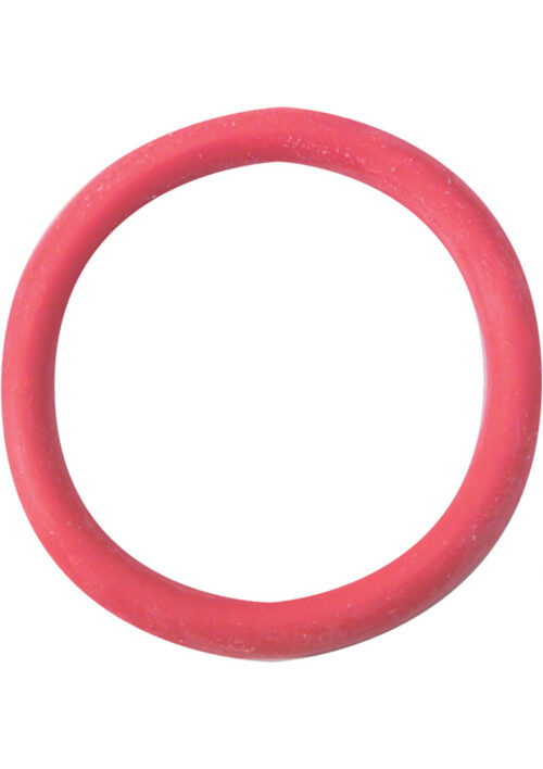 Rubber Cock Ring 1.5 Inch Red