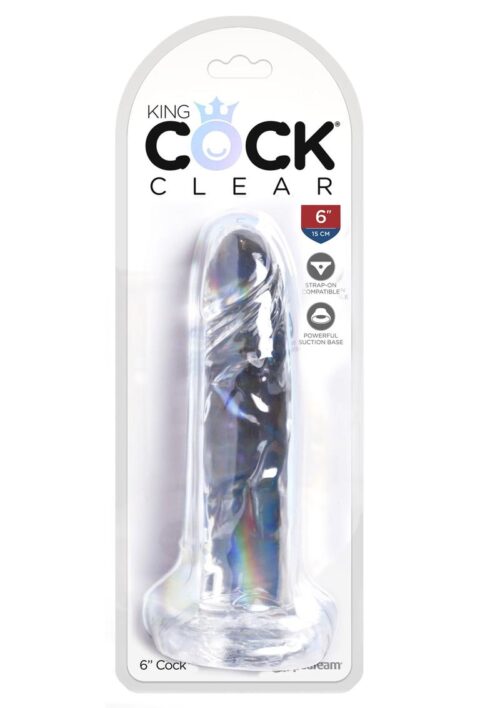 King Cock Dildo 6in - Clear