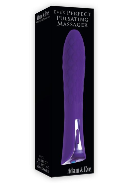 Adam and Eve Eve`s Perfect Pulsating Rechargeable Silicone Massager - Purple