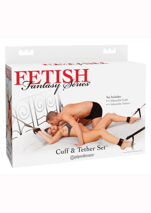 Fetish Fantasy Series Cuff and Tether Set - Black