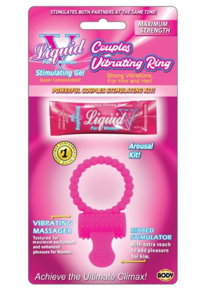 Liquid V Couples Cock Ring Kit - Pink