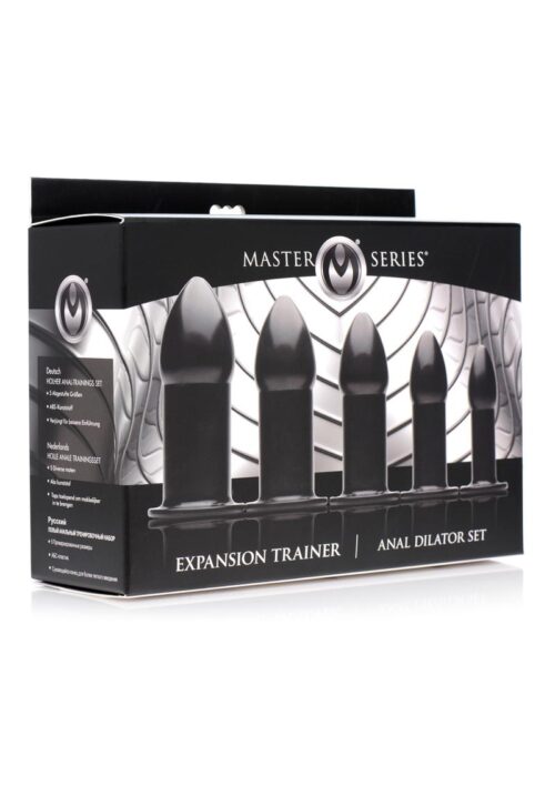Master Series Expansion Trainer Anal Dilator Set (5 Piece) - Black