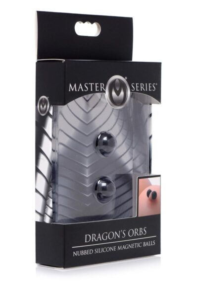 Master Series Dragon`s Orbs Nubbed Silicone Magnetic Balls - Black