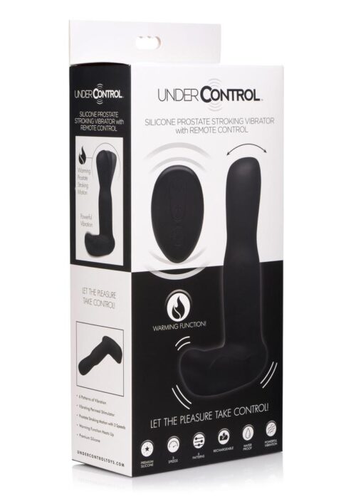 Under Control Rechargeable Silicone Prostate Stroking Vibrator with Remote Control