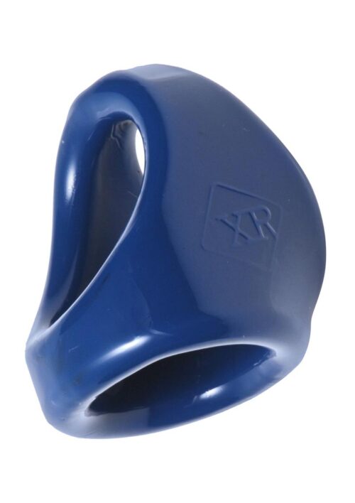 Trinity 4 Men Dual Cock and Ball Ring - Blue