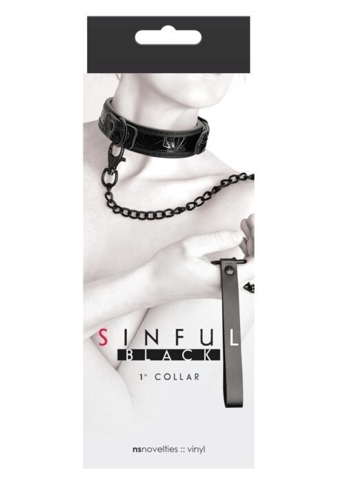 Sinful 1in Collar - Black