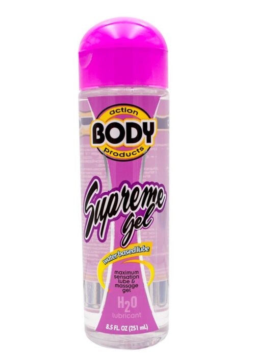Body Action Supreme Gel Water Based Lubricant 8.5 oz