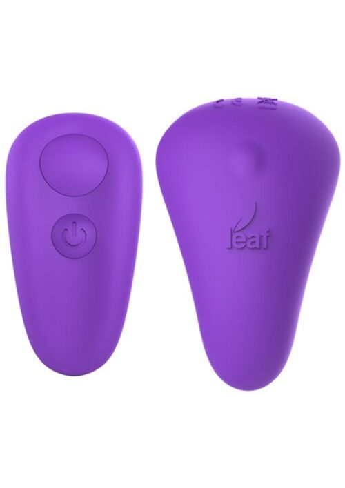 Leaf Spirit Silicone Rechargeable Vibrator - Purple