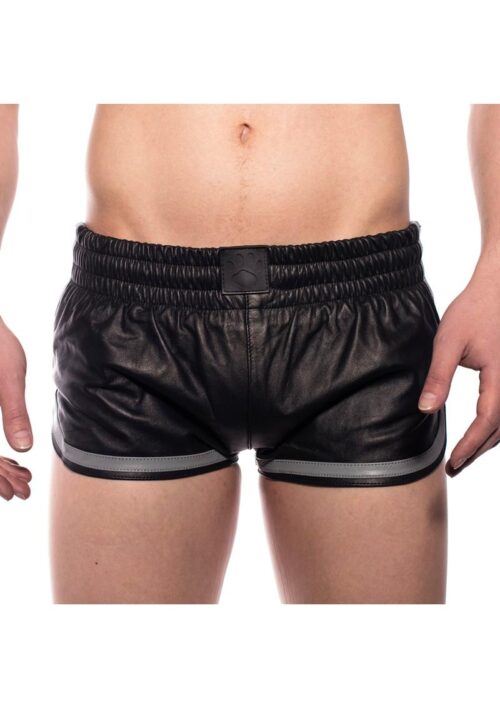 Prowler Red Leather Sport Shorts - Medium - Black/Gray