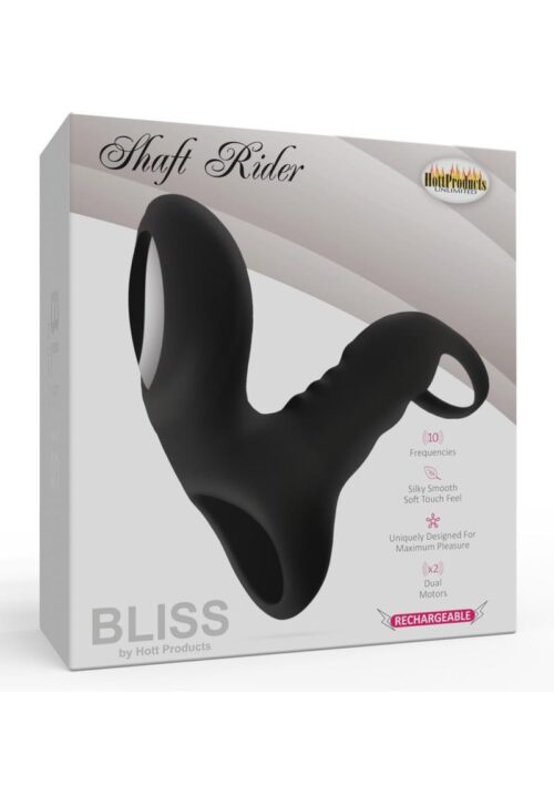 Bliss Shaft Rider Rechargeable Multi Speed  Vibrating Cockring