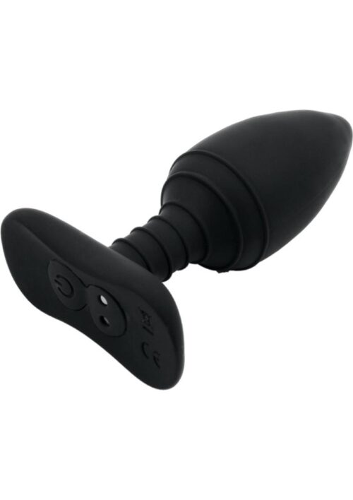Bliss Turbo Tush Vibrating Anal Plug Waterproof Rechargeable - Black