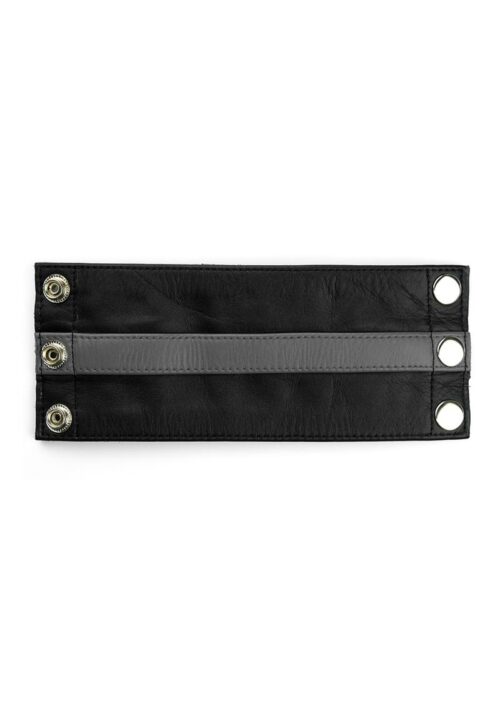 Prowler Red Leather Wrist Wallet - Medium - Black/Gray