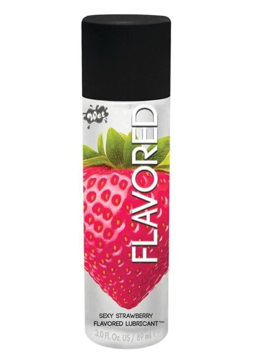 Wet Flavored Water Based Gel Lubricant Kiwi Strawberry 3.5 Ounce