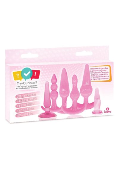 Try-Curious Anal Plug Kit - Pink