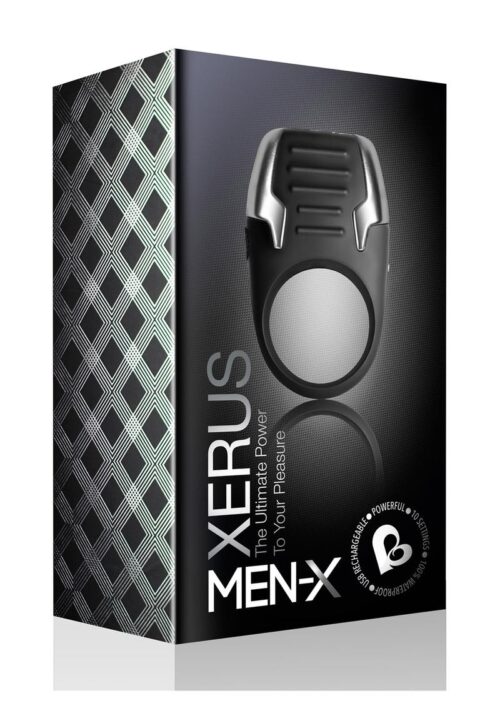 Men-X Xerus Silicone Vibrating Cock Ring - Black