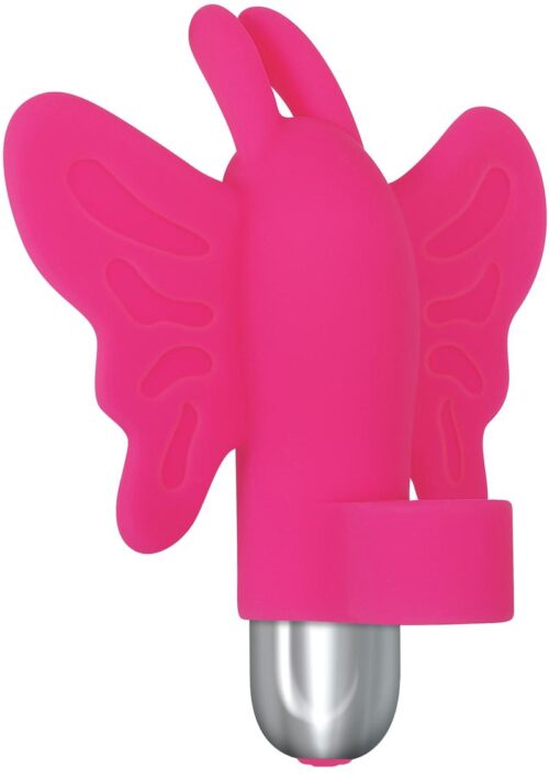 My Butterfly Rechargeable Silicone Finger Vibrator - Pink