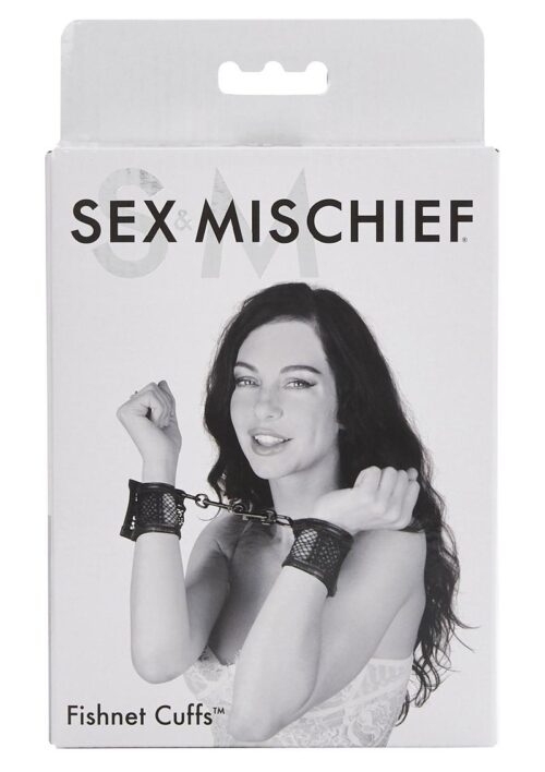 Sex and Mischief Fishnet Cuffs - Black