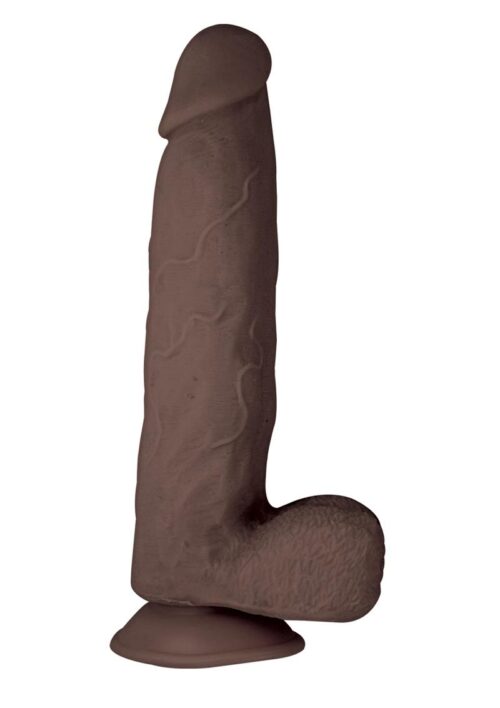 Realcocks Dual Layered #7 Bendable Dildo 8.5in - Chocolate