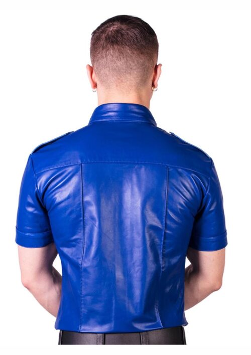 Prowler Red Slim Fit Police Shirt - Medium - Blue