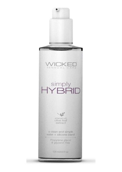 Wicked Simply Hybrid Lubricant with Olive Leaf Extract 4oz