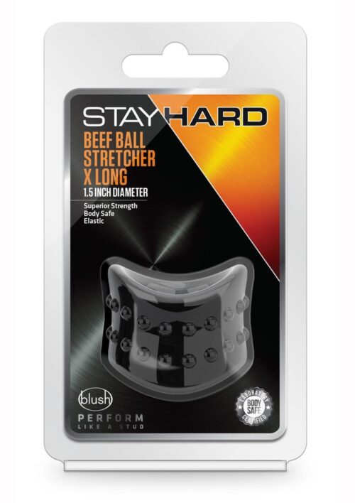 Stay Hard Beef Ball Stretcher X Long - Black