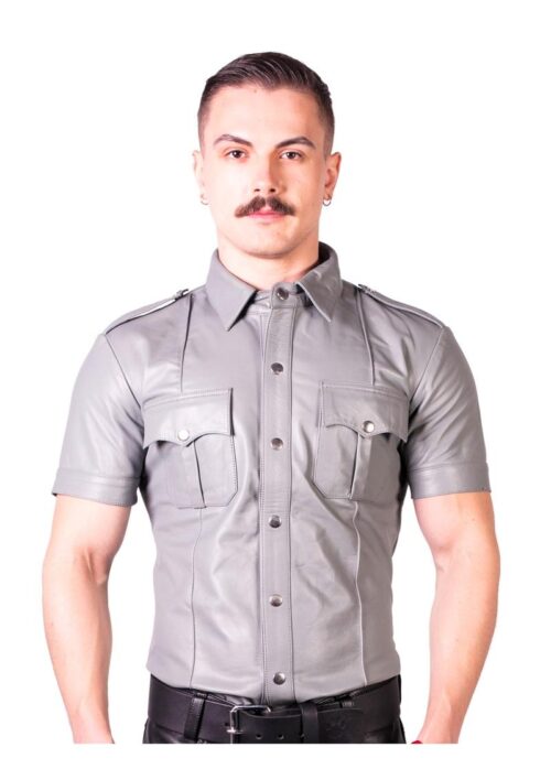 Prowler Red Slim Fit Police Shirt - Large - Gray
