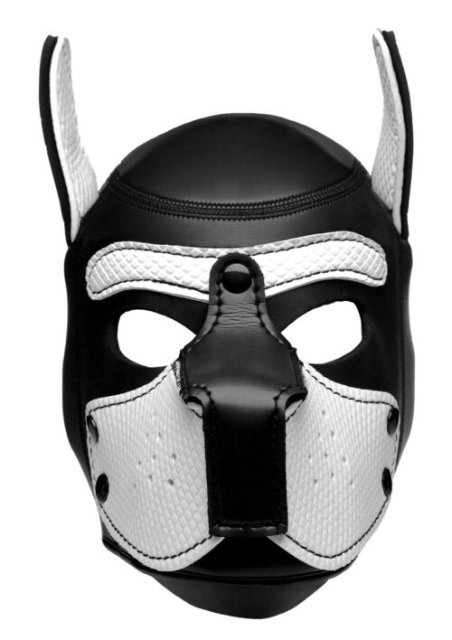 Master Series Neoprene Puppy Hood - Black and White